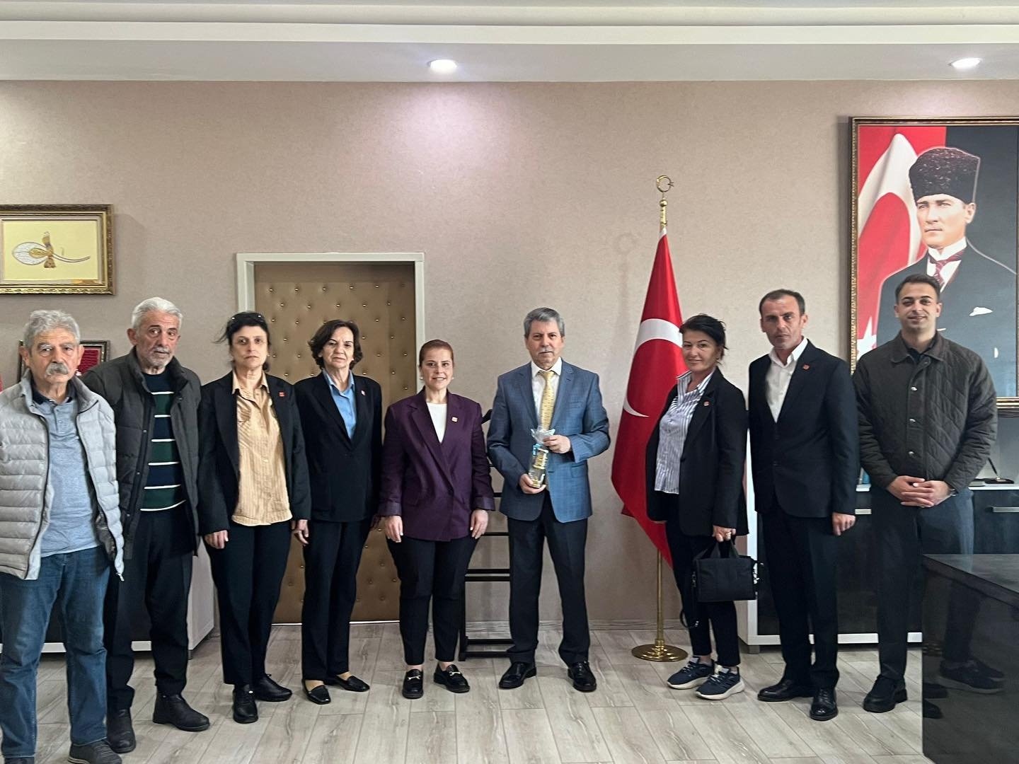 CHP Kozlu’dan Kaymakam Ece’ye Veda Ziyareti