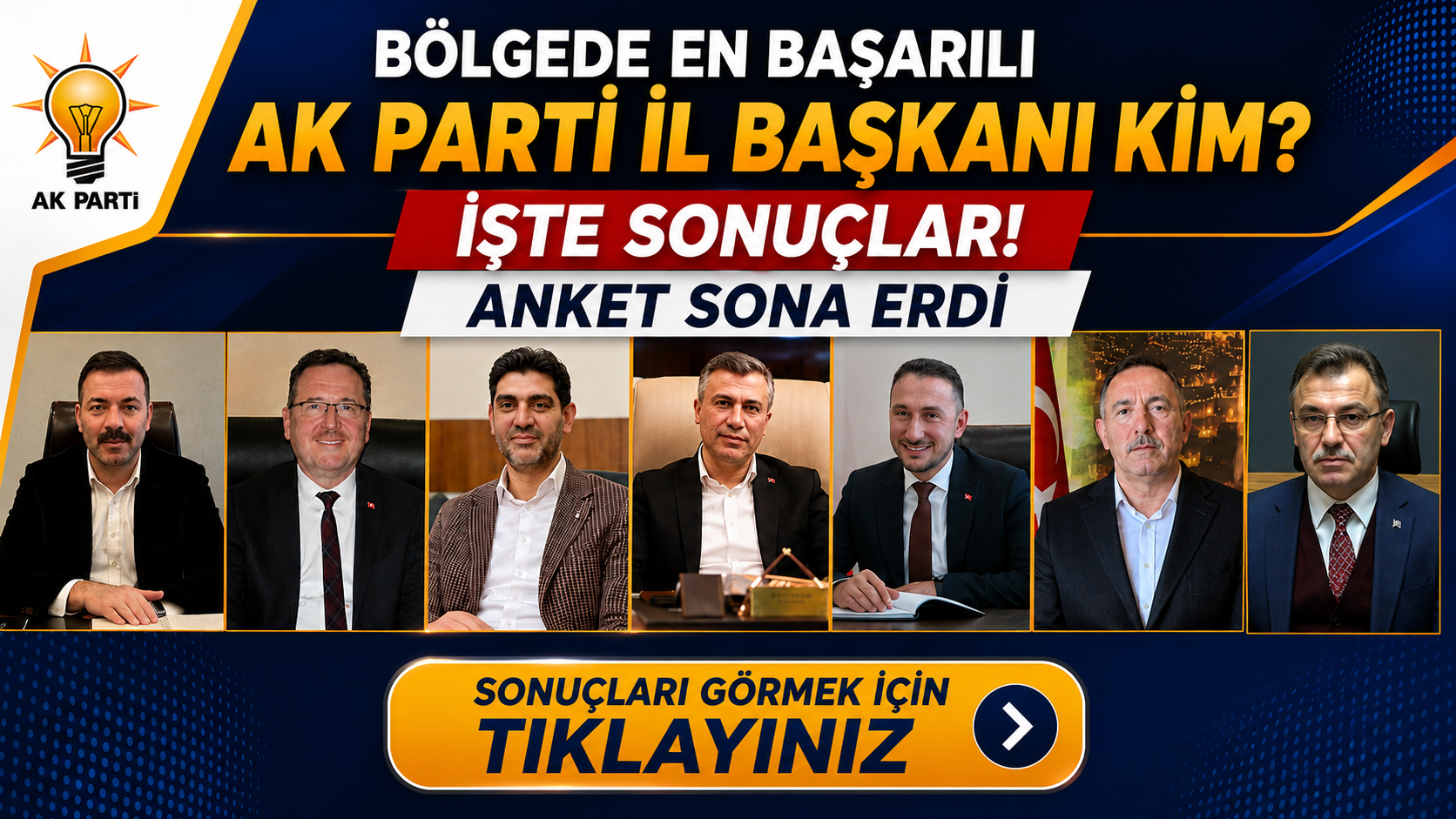 Çağlayan 2. Anketten de Birinci Çıktı, İşte; Bölgede En başarılı İl Başkanı Anket Sonuçları!