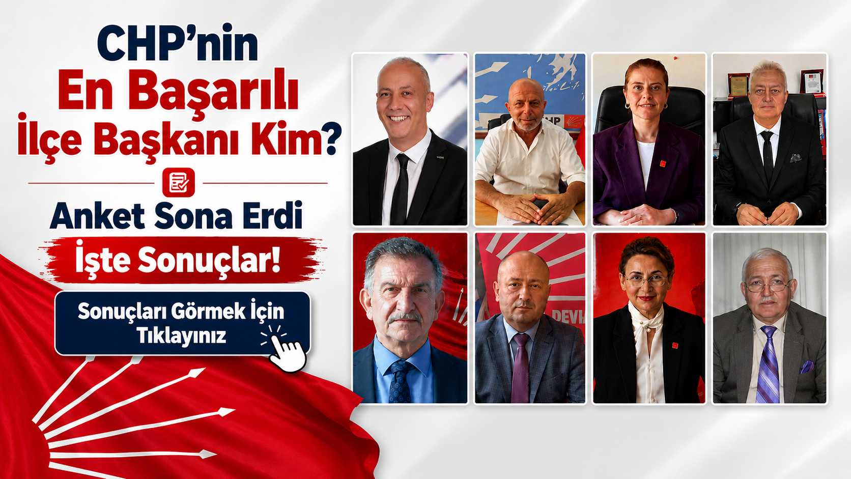 Arslan Zirveyi Kaptırmadı, Özden Kamuoyundan Karşılık Bulamadı. İşte 'En Başarılı CHP İlçe Başkanı' Anket Sonuçları