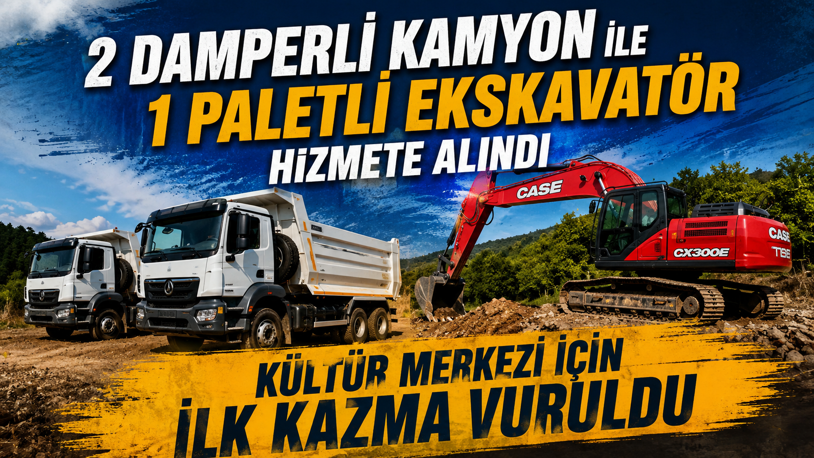Gökçebey Belediyesi'nde Yeni İş Makineleri Hizmete Alındı