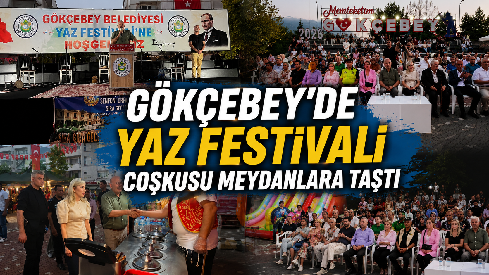 Gökçebey'de Yaz Festivali Coşkusu Meydanlara Taştı