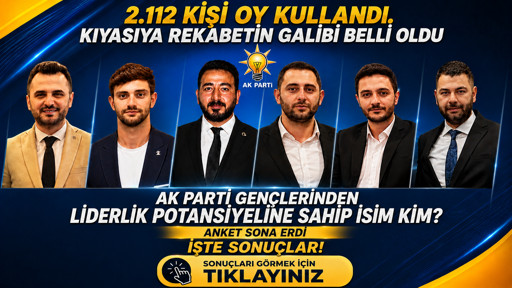 Kıyasıya Rekabetin Galibi Belli Oldu.  İşte AK Parti Gençlerinden Liderlik Potansiyeline Sahip İlk 3 İsim!