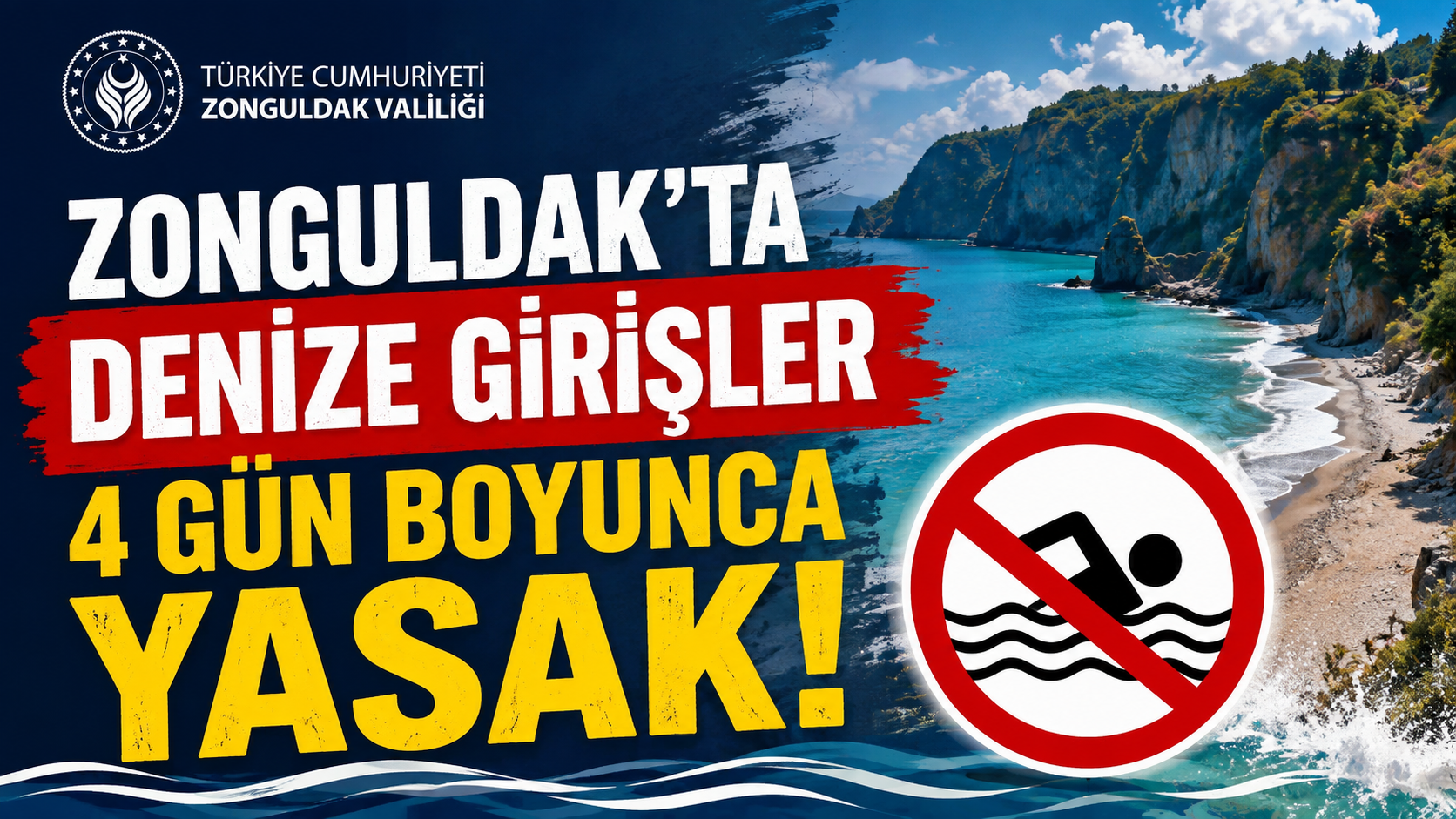 Zonguldak Dikkat! Denize Girişler 4 Gün Boyunca Yasak: Canımız Tekrar Yanmasın!